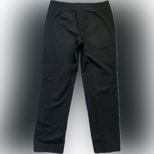 TALBOTS heritage black stretch relaxed fit pant, wide elastic waste, size 12